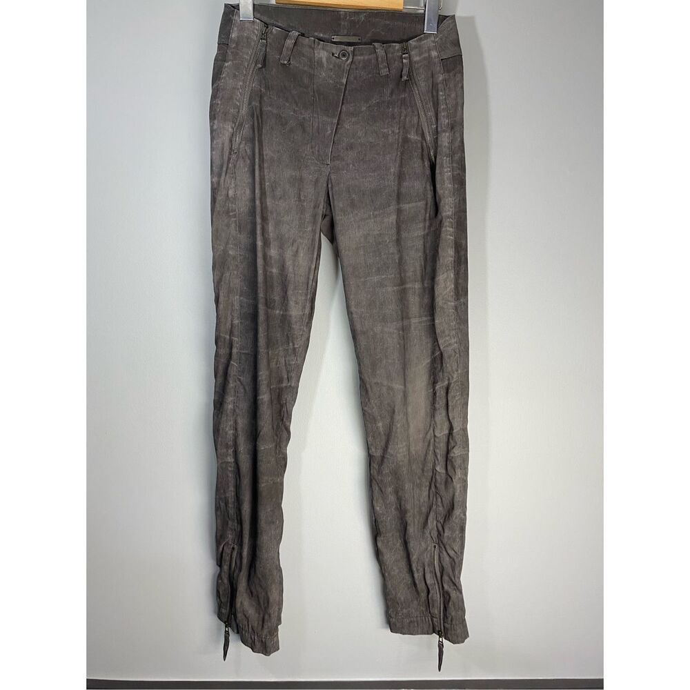 Size 38 Annette Görtz linen blend with beautiful zipper details at waist ankle